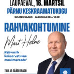 Rahvakohtumine Mart Helmega Pärnu Keskraamatukogus