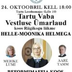 Tartu Vaba Vestluse ümarlaud koos Helle-Moonika Helmega