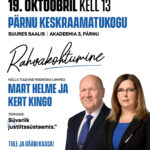 Rahvakohtumine 19. oktoobril kell 13.00 Pärnus