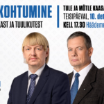 Rahvakohtumine energeetikast ja tuulikutest Häädemeeste Seltsimajas 10.detsembril