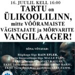 Meeleavaldus Tartus 16.juulil kell 16